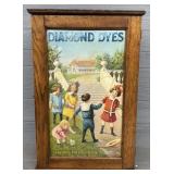 Early 1900ï¿½s Fabric Dye Display Box w/ Tin Sign