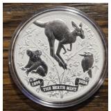 One Ounce Silver Round: Perth Mint Animals