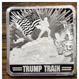 One Ounce Silver Bar: Trump Train