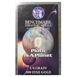 Benchmark ï¿½-Grain Gold Bar: Pluto is a Planet