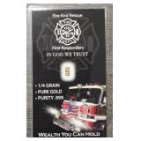 Benchmark ï¿½-Grain Gold Bar: Fire & Rescue