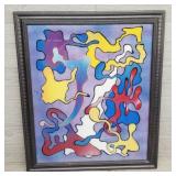 Abstract Artwork Small World Signed