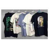 (5) Various Band T-Shirts
