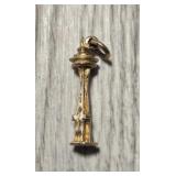 14K Gold Space Needle Pendant