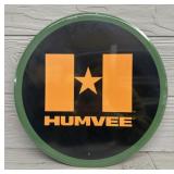Round Metal 'Humvee' Sign SEALED