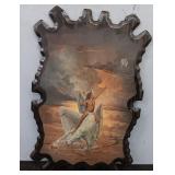 Signed Print On Wood Frame