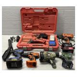 Black Tote of Misc Power Tools