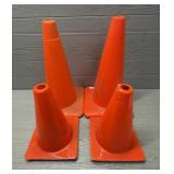(4) Orange Caution Cones
