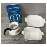 (4) Corning Ware Cooking Dishes