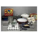 Assortment of Vintage Kitchen & Household Items