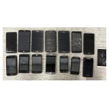 (15) Various Old & Broken Smart Phones