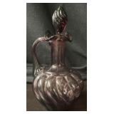 Fenton Amethyst Cruet & Stopper Glass