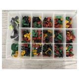 Storage Bin Full of Medieval Figurines