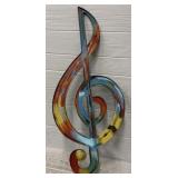 Music Note Metal Wall Decor Art