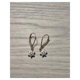 14K Gold & CZ Earrings