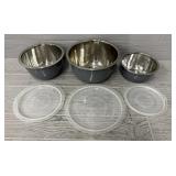 (3) Nesting Bowls w/ Lids