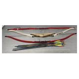 (3) Bows with Assorted Arrows