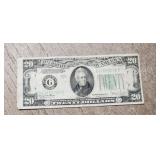 1935-D U.S. $20 Bank Note