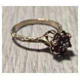 10K Gold & Ruby Ring