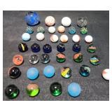 Variety of Vintage Marbles