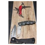 (2) Pocket Knives & Multi Tool