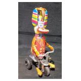 Vintage Metal Duck On Bike