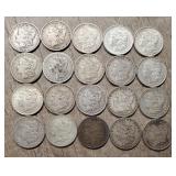 (20) U.S. 1800's Morgan Silver Dollars