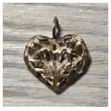 14K Gold Heart Pendant