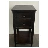 Lightweight 2-Drawer Wooden Accent Table