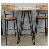 Bistro Table & Chairs w/ (3) Placemats