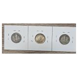 (3) Silver 20 Centavos Philippine Coins #2