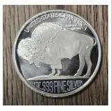 One Ounce Buffalo Silver Round #4