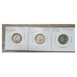 (3) Silver 20 Centavos Philippine Coins #4