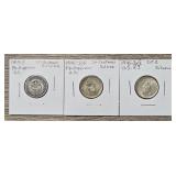 (3) Silver 20 Centavos Philippine Coins #1