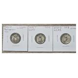 (3) Silver 20 Centavos Philippine Coins #5