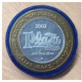 2002 $10 Silver Gaming Token  Memory of 9-11-01