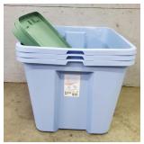 (3) 18-Gallon Totes w/ Lids