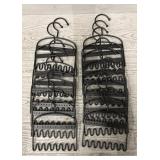 (17) Metal Scarf Holders Display