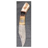 Damascus Steel Folding Knife