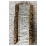 Hand Carved Wooden Nunchucks