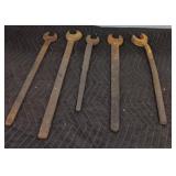 Variety of Vintage Heavy Duty Wrenches