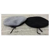 (2) Wool Beret Hats
