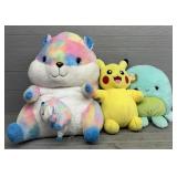 (3) Oversized Stuffies