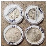 (4) U.S. 90% Silver Coins **SEE BELOW**