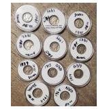 (11) U.S. Dimes 90% Coins **SEE BELOW**