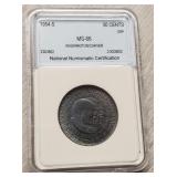 1954-S Washington/Carver MS-66 Half-Dollar