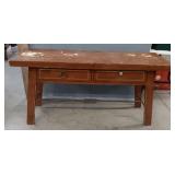 Vintage Wood Console Table