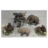 (5) Assorted Bear Figurines