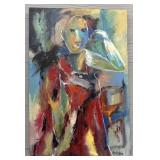 Signed Lois Cole Canvas Painting