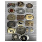 (17) Vintage Western Belt Buckles